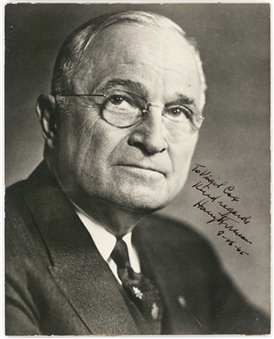 1965 President Harry S. Truman Signed 8x10 Photograph (Beckett)